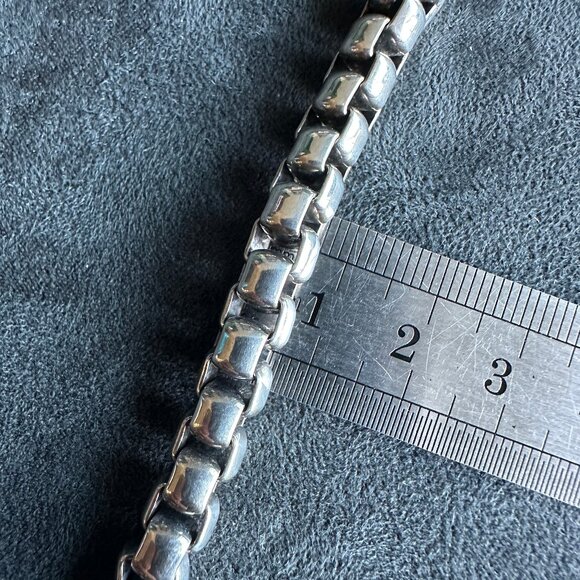 David Yurman Exotic Stone ID Bracelet w/ Red Agate - 7mm - 8.5" - RARE - Picture 14 of 16